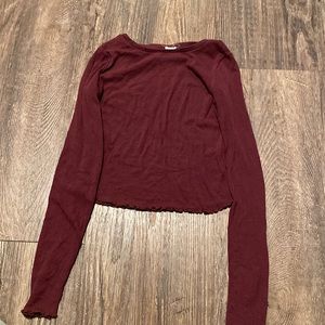 Maroon long sleeve